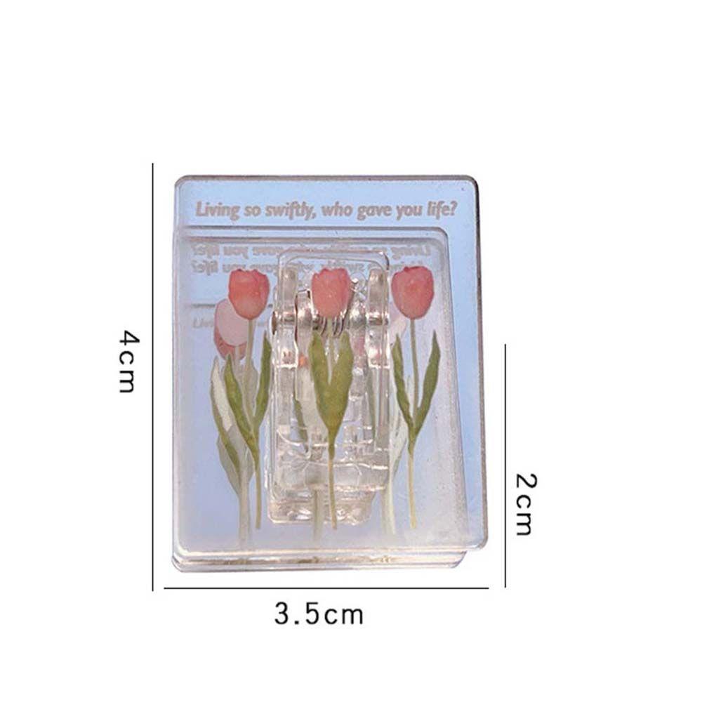 Kẹp Giấy Tài Liệu Hình Hoa Tulip Đuôi Dài Tiện Dụng Cho Học Sinh / Văn Phòng