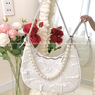 Túi trắng đeo vai ( sepia hobo bag)