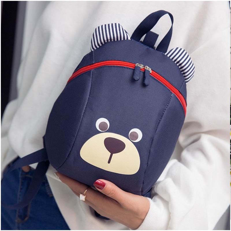 Miễn phí Đồng hồ led Balo cho bé đi học mẫu giáo ​ba lô hình thú đáng yêu chất nỉ mềm mạ