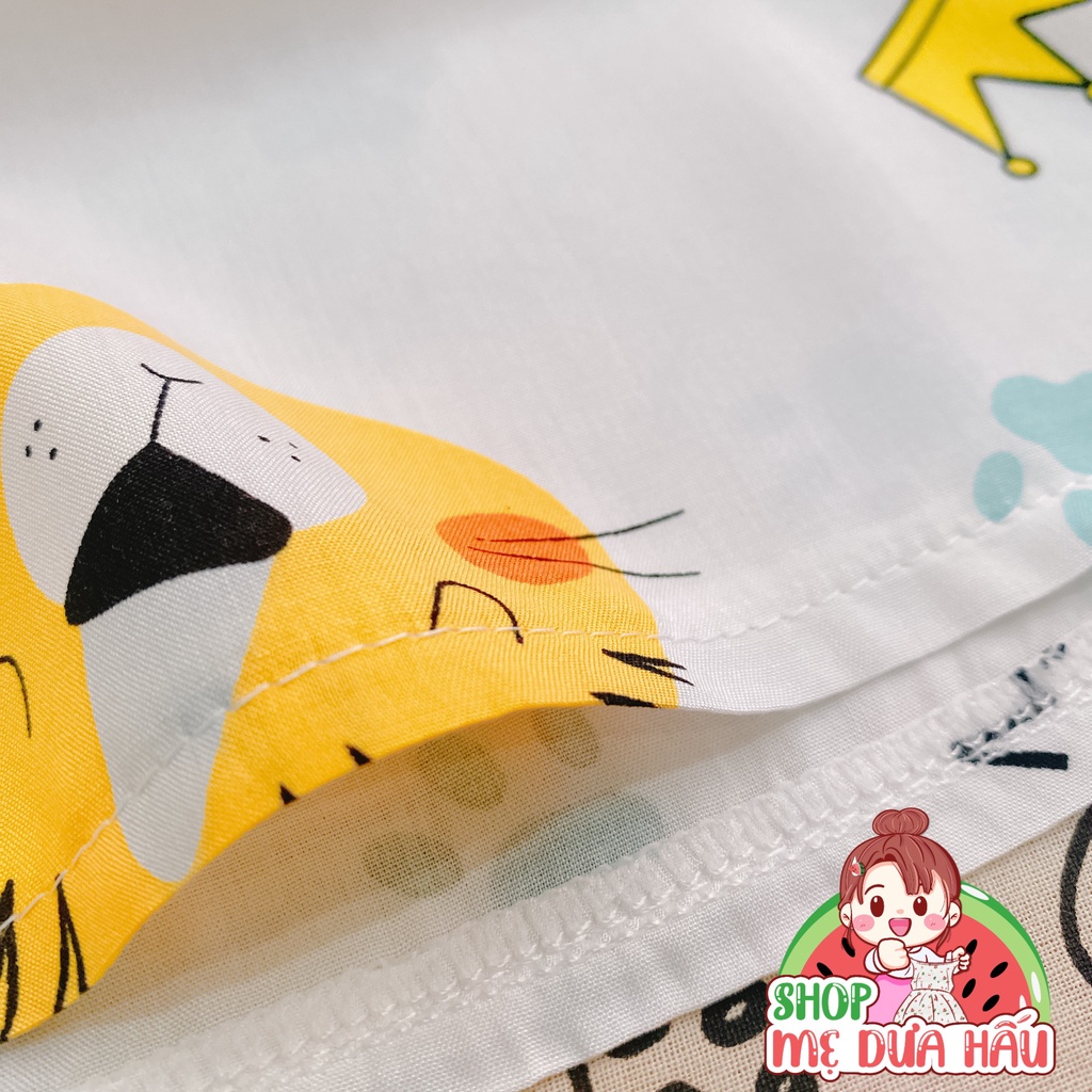 Bộ lanh bé trai, đồ bộ tole lanh trẻ em tay ngắn quần dài 8-32kg shop mẹ dưa hấu