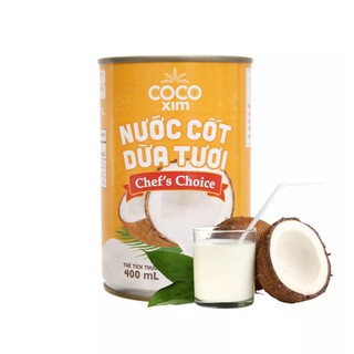 Nước Cốt Dừa Tươi Chef's Choice COCOXIM (nhãn cam) 400ml
