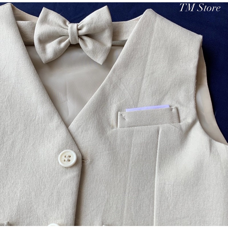 Set vest  gile bé trai mùa hè THIẾT KẾ