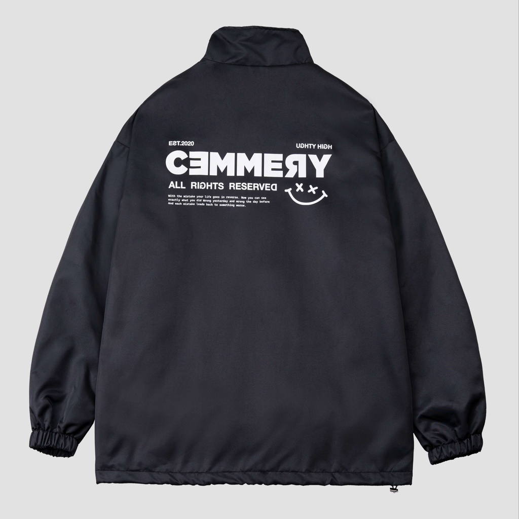 Áo Khoác Dù LocalBrand Cemmery REVERSED JACKET, áo khoác unisex nam nữ 2 Color