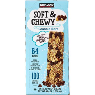 Bánh yến mạch chocolate chip Granola Kirkland 64 thanh 1.5kg