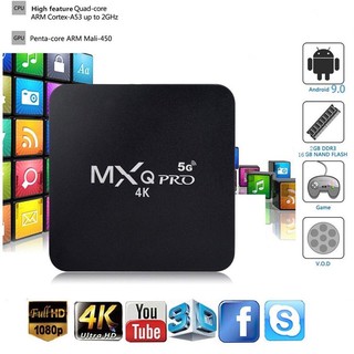 Hộp Tivi 4k 5g Mxq Pro Android Smart 4k 4gb / 64gb Wifi Android 10.1