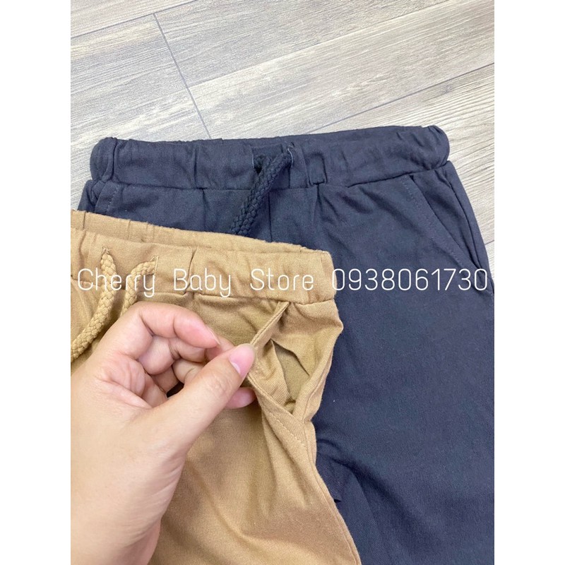 Quần dài jogger cotton bé trai xuất dư hm