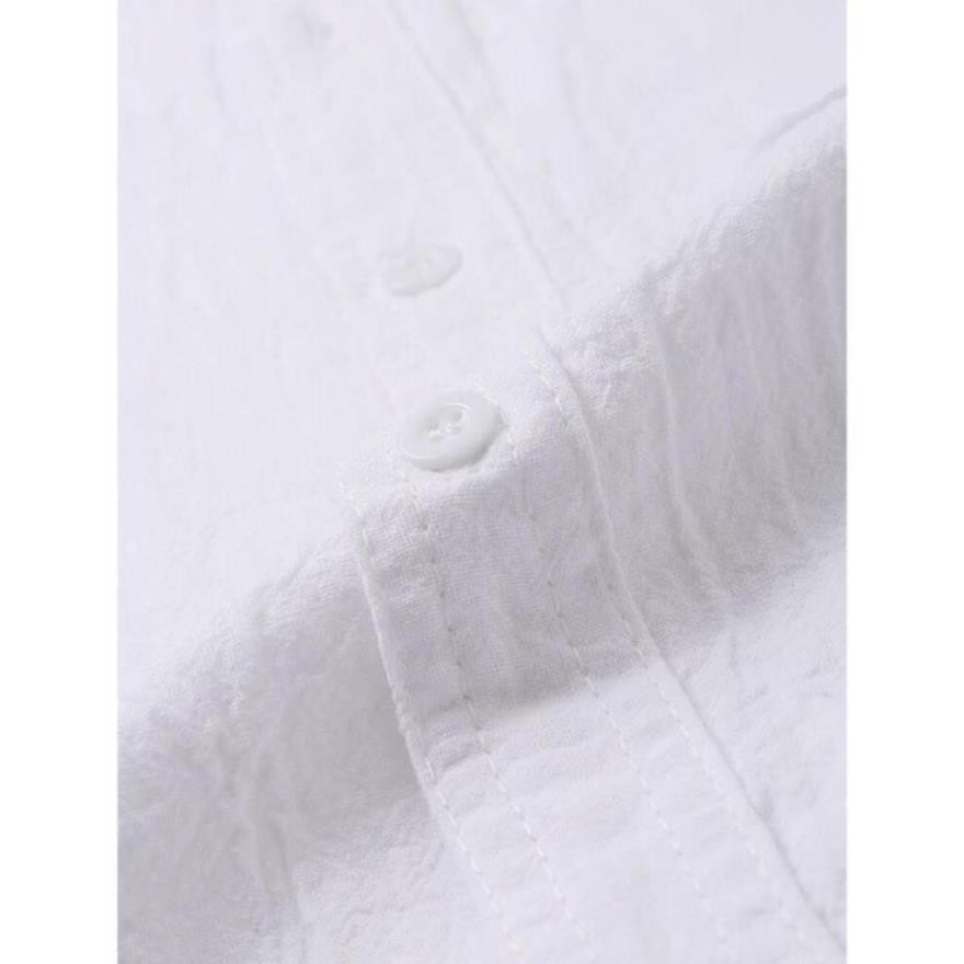 (NT) Áo Sơ Mi Nam Đũi Nhật Cổ Trụ (#) 8 | BigBuy360 - bigbuy360.vn