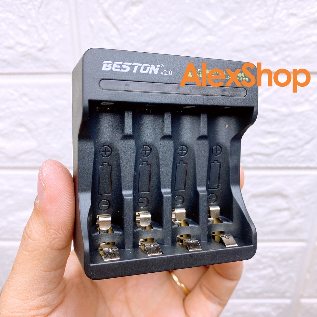 Bộ 4 Pin Sạc BESTON Li-ON 1.5V AA/ AAA 3500mWh/ 1200mWh Pin Sạc Hoặc Kèm Sạc M7011