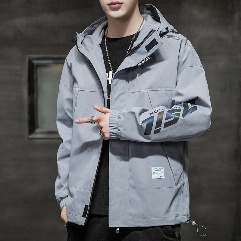 Áo Khoác Bomber Chất Dù Phản Quang Thể Thao Thời Trang Nam Nữ Unisex Phong Cách Hàn Quốc - Hazo