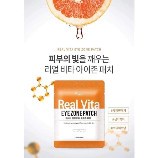 MẶT NẠ MẮT REAL VITA 𝐄𝐘𝐄𝐙𝐎𝐍𝐄 𝐏𝐀𝐓𝐂𝐇 𝐂Ủ𝐀 𝐏𝐑𝐑𝐄𝐓𝐈 gói 30 miếng
