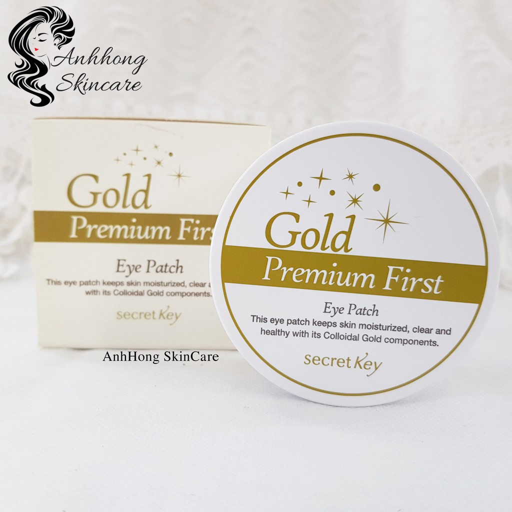 Mặt Nạ Dưỡng Mắt Secret Key Gold  Premium First Eye Patch