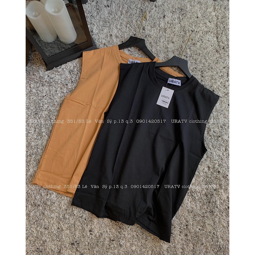 [ẢNH THẬT-CÓ SẴN] Áo tanktop trơn Uratv Freesize&lt;60kg