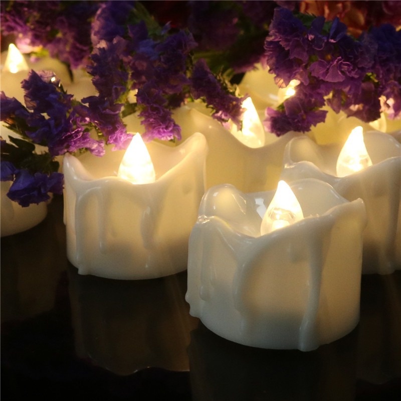 1 Đèn LED Giả Hình Nến Không Lửa Chạy Bằng Điện Trang Trí Nhà Cửa/Giáng Sinh