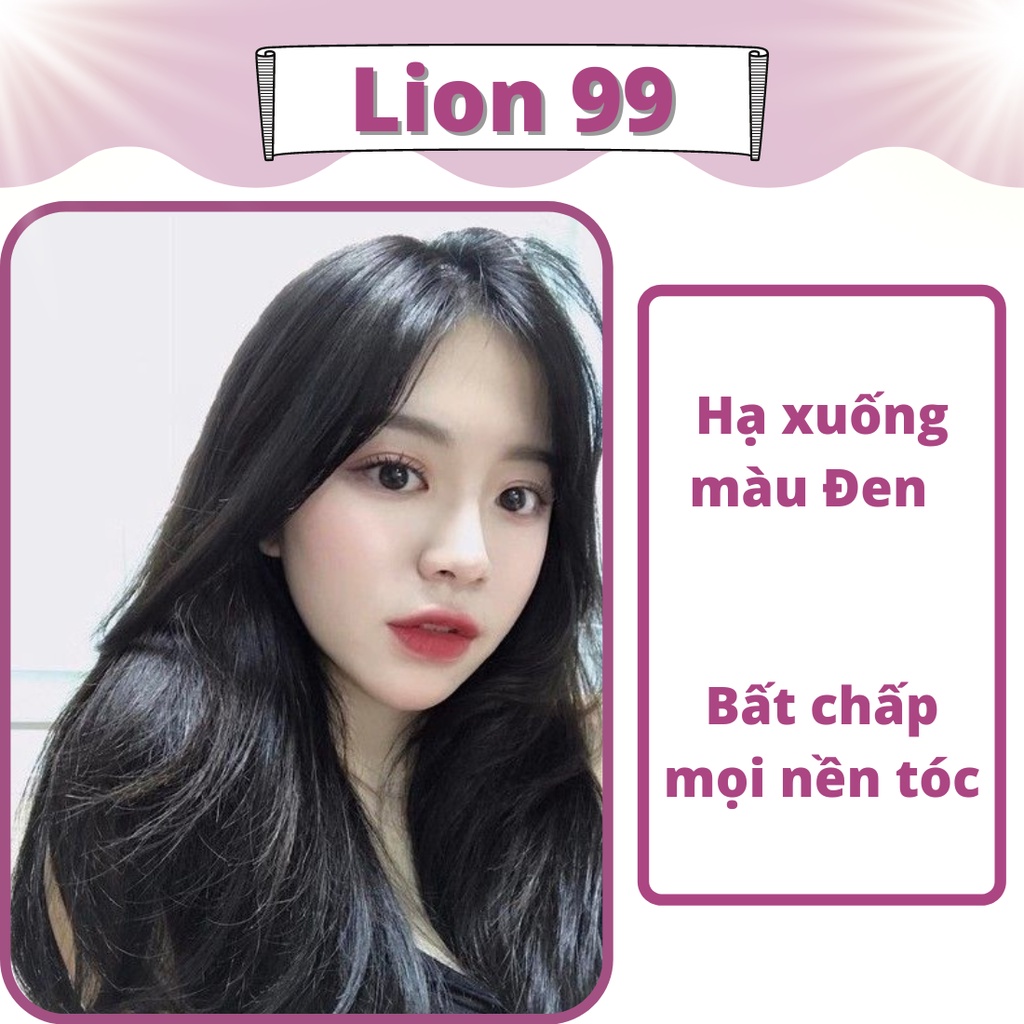 Thuốc nhuộm hạ nền dành cho tóc tẩy/nâng tone/sáng màu tặng oxy găng tay mũ ủ