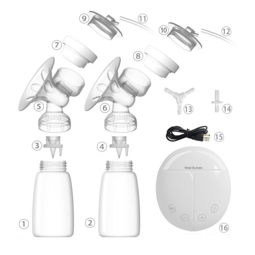 Thân máy hút sữa điện đôi Realbubee - phụ kiện số 16