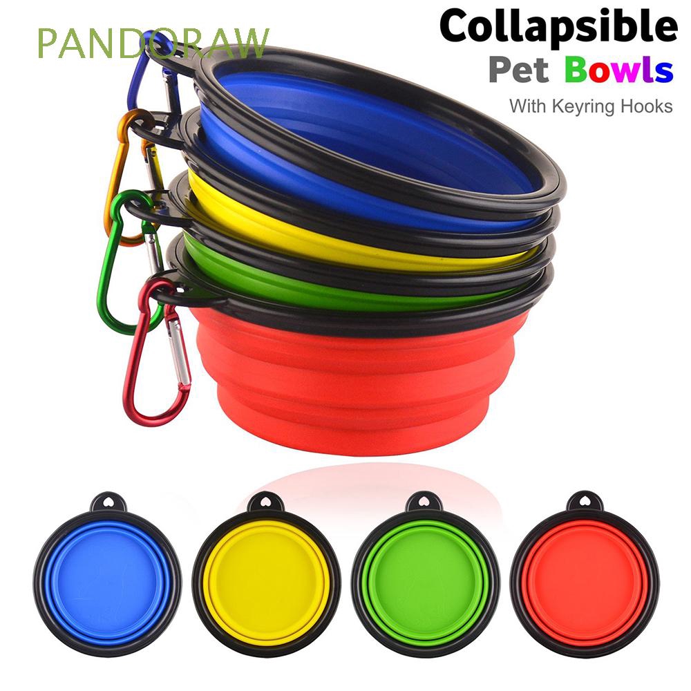 Tô đựng thức ăn cho thú cưng bằng silicone có thể xếp lại được