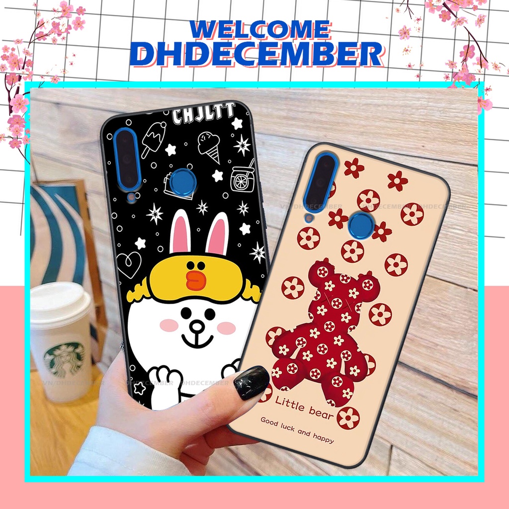 Ốp lưng Huawei P30 LITE in hình gấu K@ws, gấu nâu, dor@emon RẺ- ĐẸP- BỀN