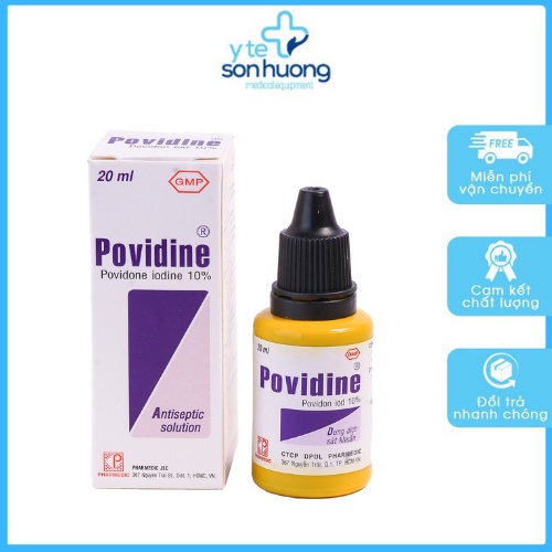 Bộ 2 chai Dung dịch sát khuẩn Povidine 10% 20ml