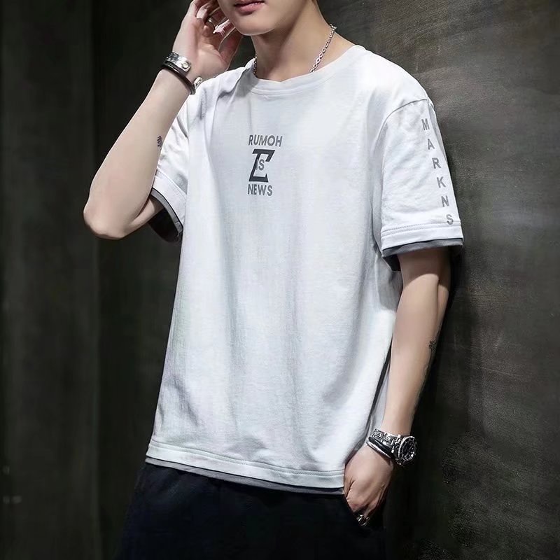 Áo Thun Tay Ngắn Thời Trang Hàn Quốc Cho Nam Size M-3XL