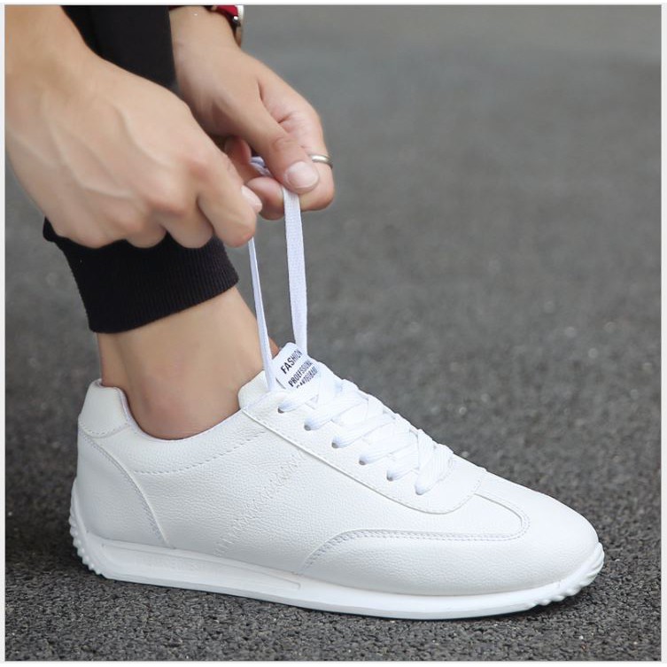 [💥FREESHIP💥]Giày Da Trắng Nam Thể Thao Cao Cấp - Giày Nam Cổ Thấp Đẹp Giá Rẻ Trẻ Trung Bảo Hành 12 Tháng | BigBuy360 - bigbuy360.vn