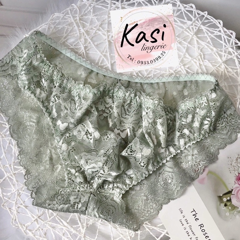 Quần lót cho nam thiết kế ren xanh lá