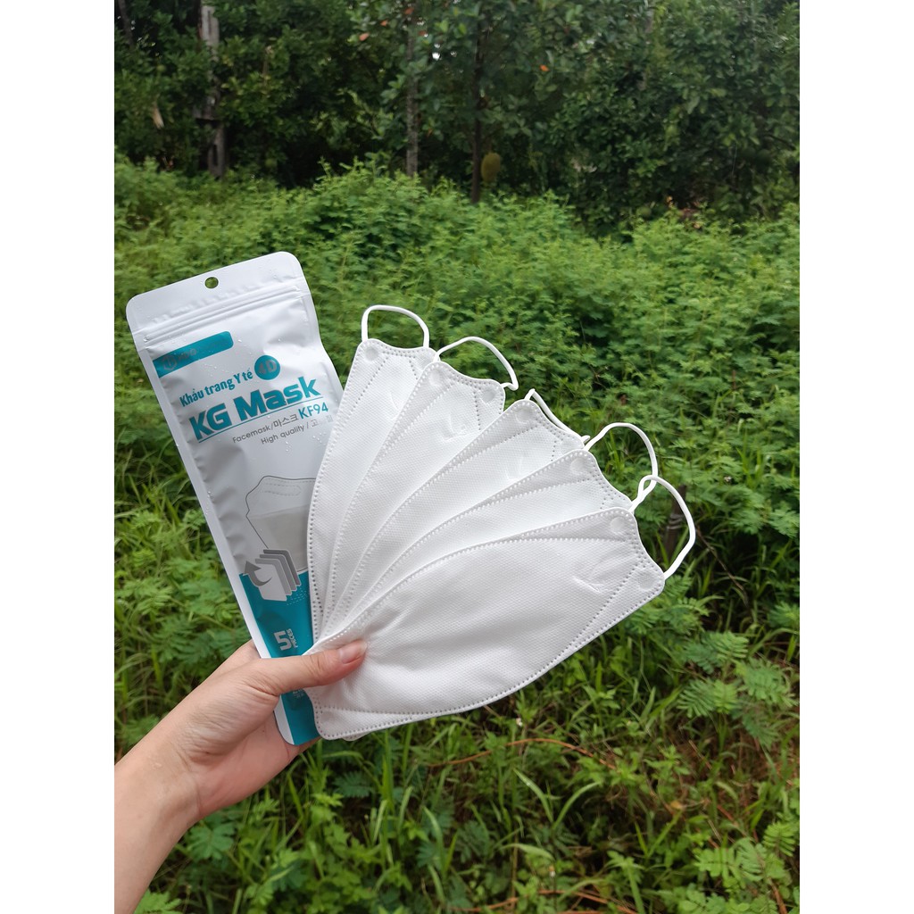 KHẨU TRANG 4D KG MASK KF94 XUẤT HÀN KHÁNG KHUẨN