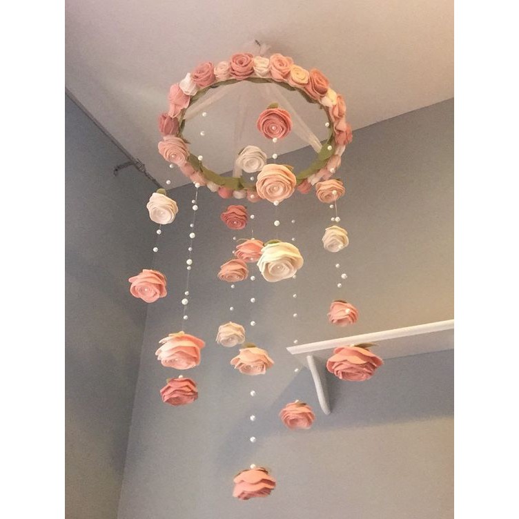 Trang trí nhà, vòng kim loại 20cm HOA GẠO GVT20 làm dreamcatcher  giá rẻ miễn phí vận chuyển