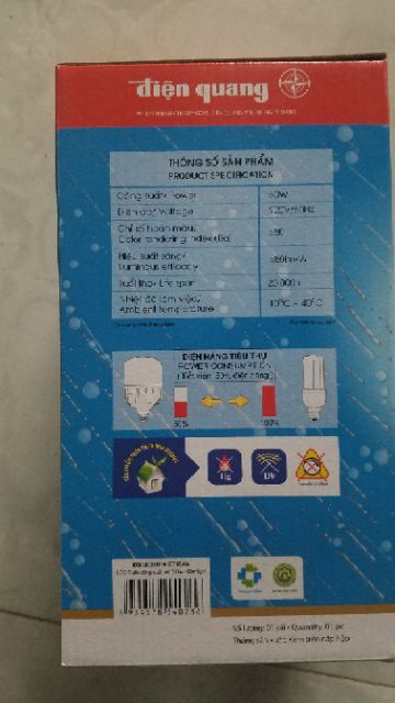 Bóng đèn led điện quang 30w, 50w