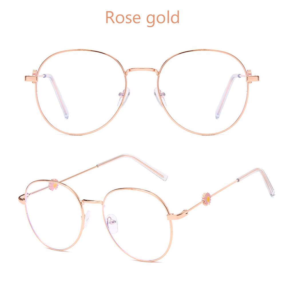 Mắt Kính Gọng Kim Loại Tròn Chống Tia UV Độ Phân Giải Cao 1.0~-4.0 Màu Sắc Cổ Điển