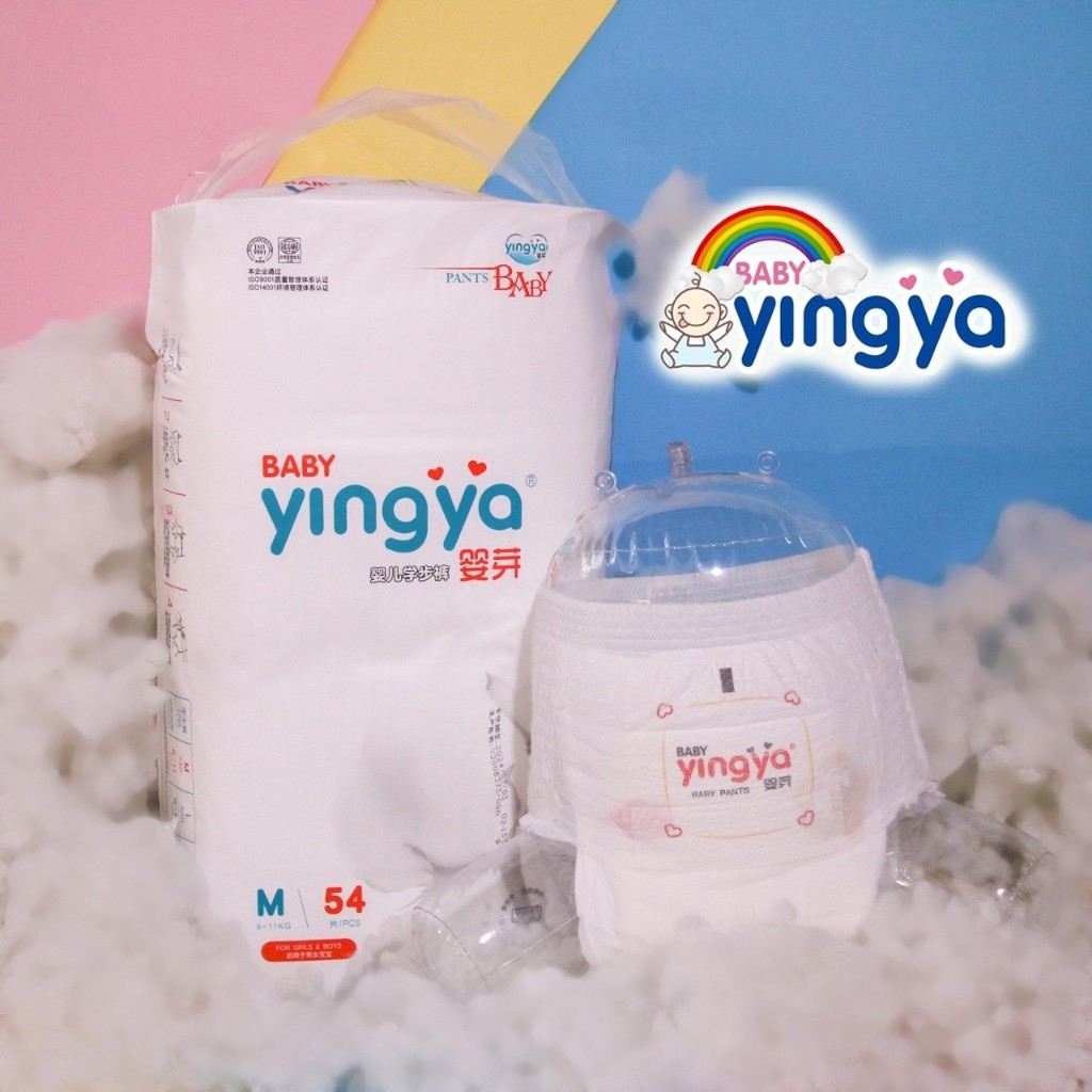 Tã/Bỉm quần Yingya nội địa Trung size M54, L50, XL46, XXL42, XXXL38 mềm mỏng- Bimyingya2021
