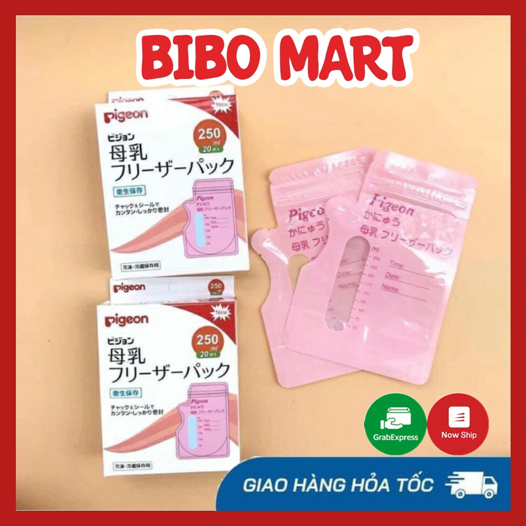 Túi Trữ Sữa Pigeon 250ml - Combo 10 Túi