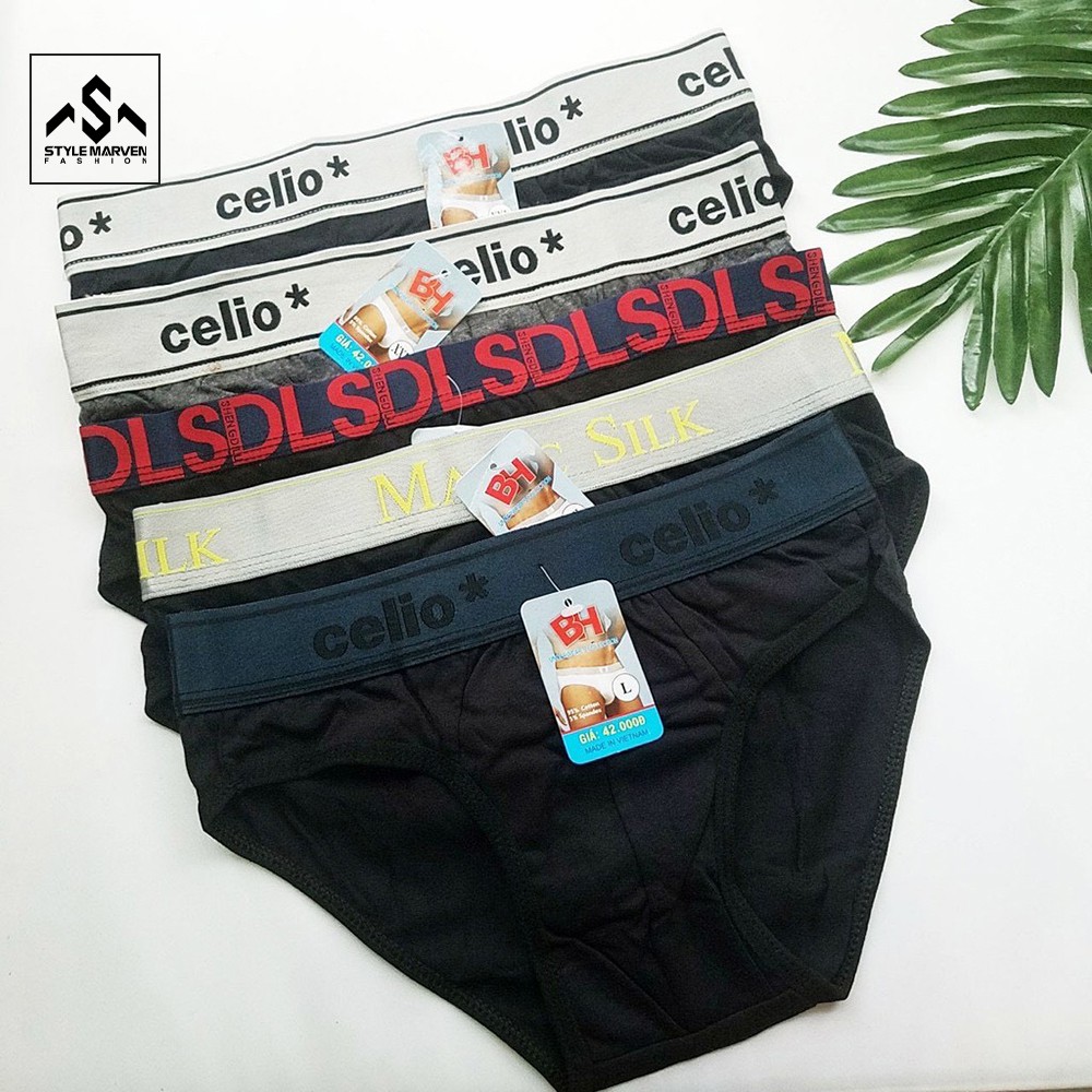 Quần lót nam tam giác STYLE MARVEN chất thun lạnh co giãn thoáng mát (Giao màu ngẫu nhiên) - QUAN SM00S