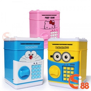 Két sắt mini thông minh cho bé có mật mã - hộp đựng tiền tiết kiệm tte27