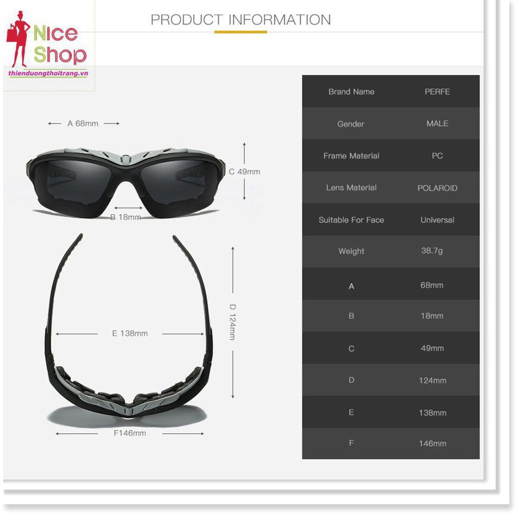 Xả Kho - Kính mát phân cực chống chói chống trầy kiểu dáng thể thao | BigBuy360 - bigbuy360.vn