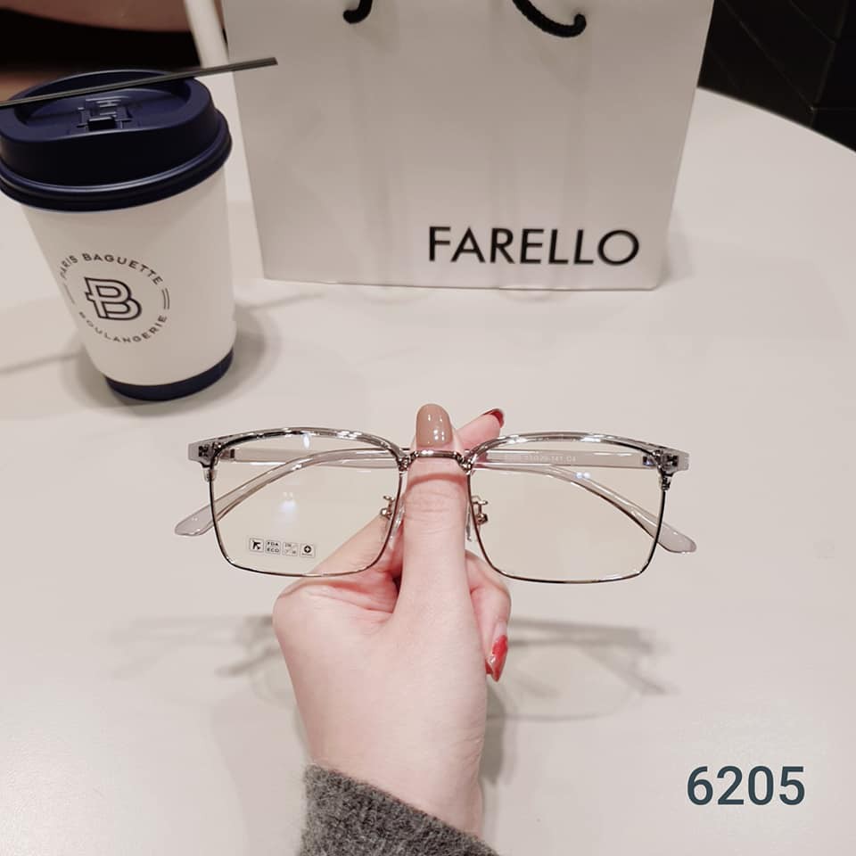 Gọng kính cận mắt vuông thời trang nam nữ Lilyeyewear chất nhựa dẻo cao cấp nhiều màu 6205 | BigBuy360 - bigbuy360.vn