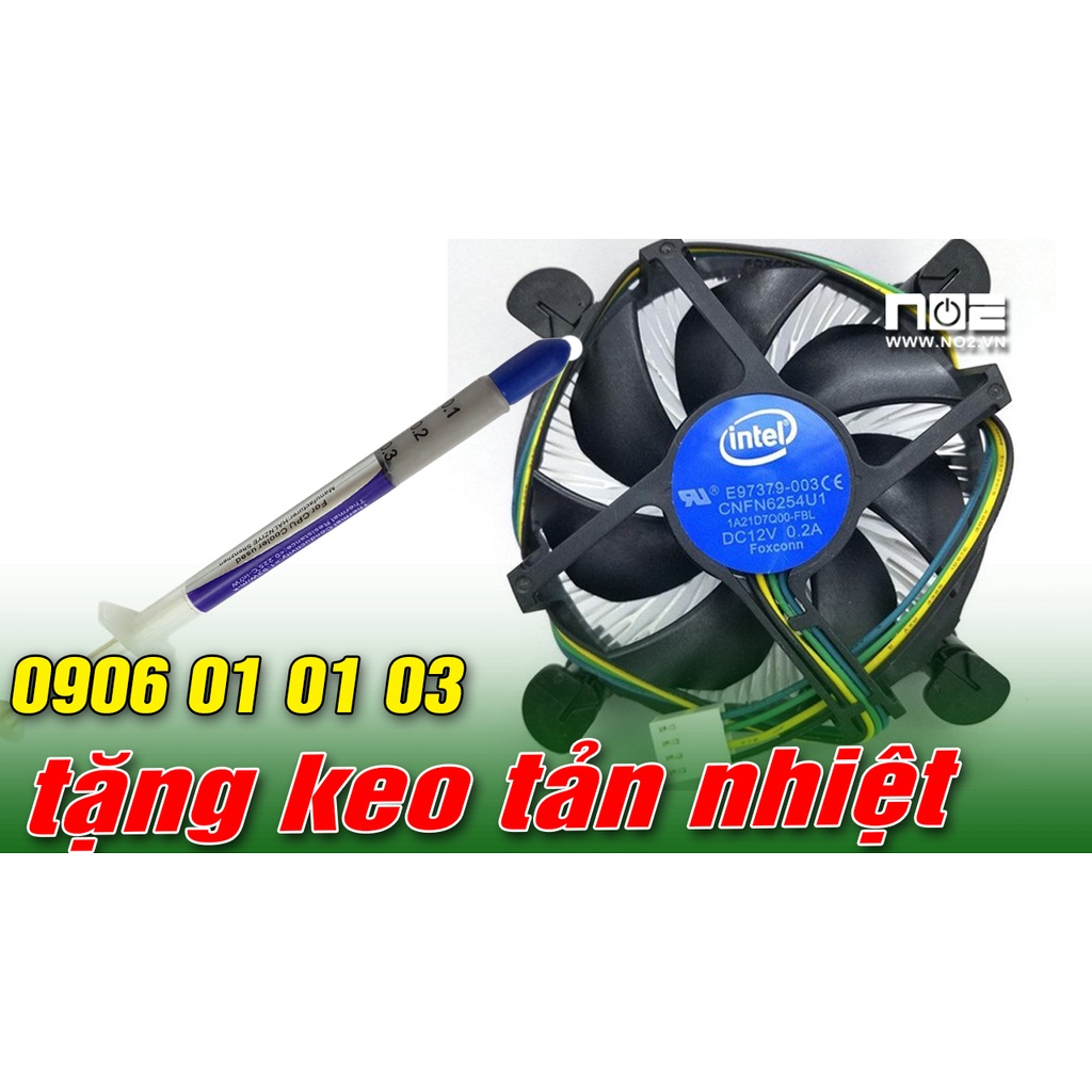 Tản Stock Intel soket 1155, 1150 1151 hàng bóc máy theo cpu