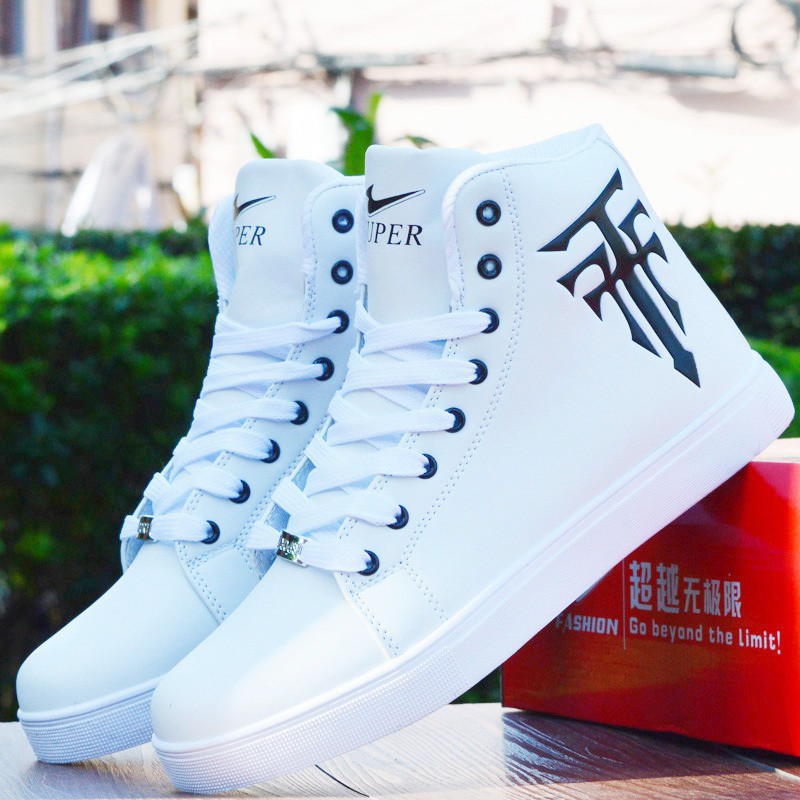 Giày sneaker cao cổ trắng FREESHIP ĐƠN TỪ 99K