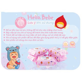 Khăn giấy ướt Lock&Lock Hello Bebe 20/80 tờ