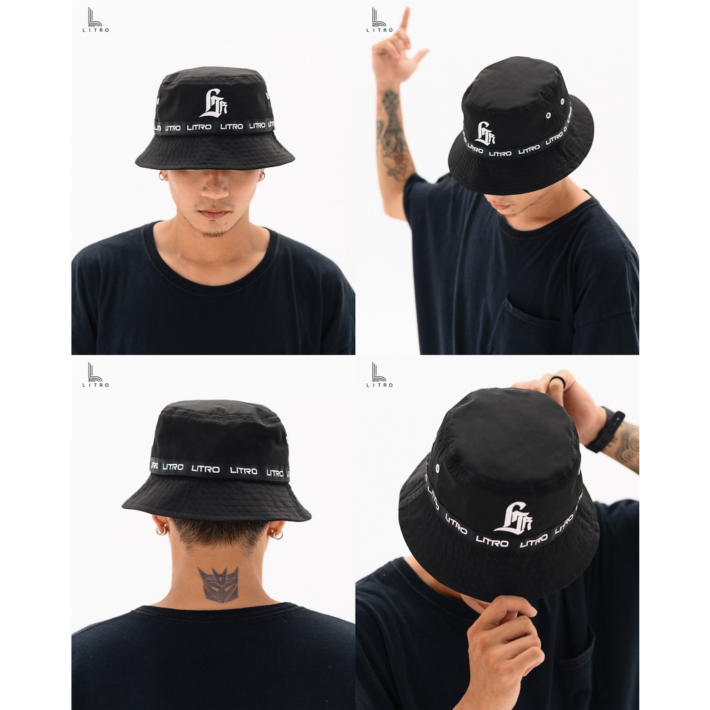 Mũ Bucket nam nữ chính hãng LITRO Nón bucket unisex cao cấp Mũ vành hàng thiết kế vải gió xuất khẩu MU001