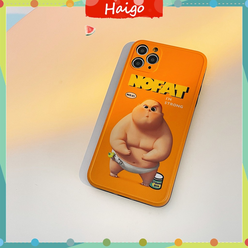 Ốp Điện Thoại Nhựa Mềm In Hình Cậu Bé Màu Cam Cho iPhone14 13 12 mini 11 PRO MAX 6 / 6s 7 / 8plus SE2 X / XS XR XSMAX #Hg3994