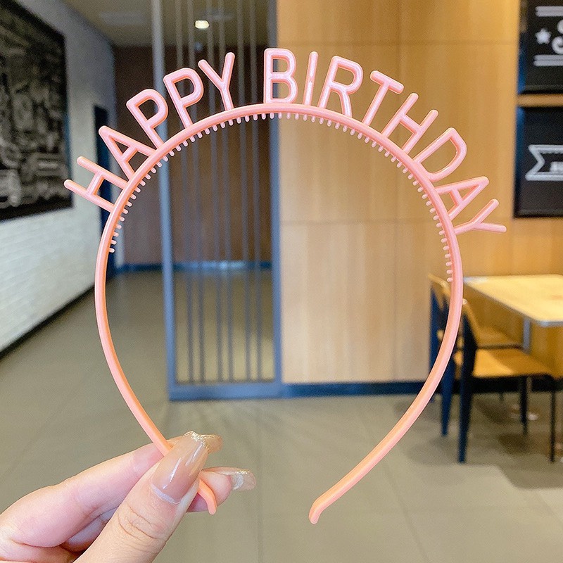 Bờm Nhựa HAPPY BIRTHDAY Sinh Nhật Free Size