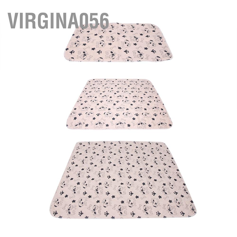 Virgina056 3 kích thước Có thể tái sử dụng không thấm nước Con chó con mèo đi tiểu Đệm lót thảm Tấm bẫy thú cưng