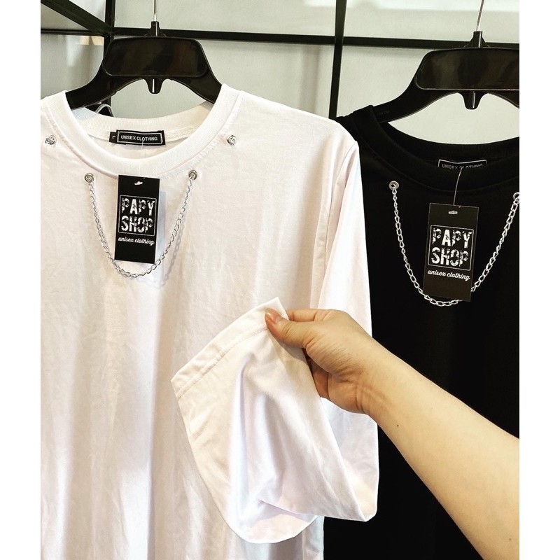 Tay dài rách Unisex kèm chain xích ( có video) | BigBuy360 - bigbuy360.vn