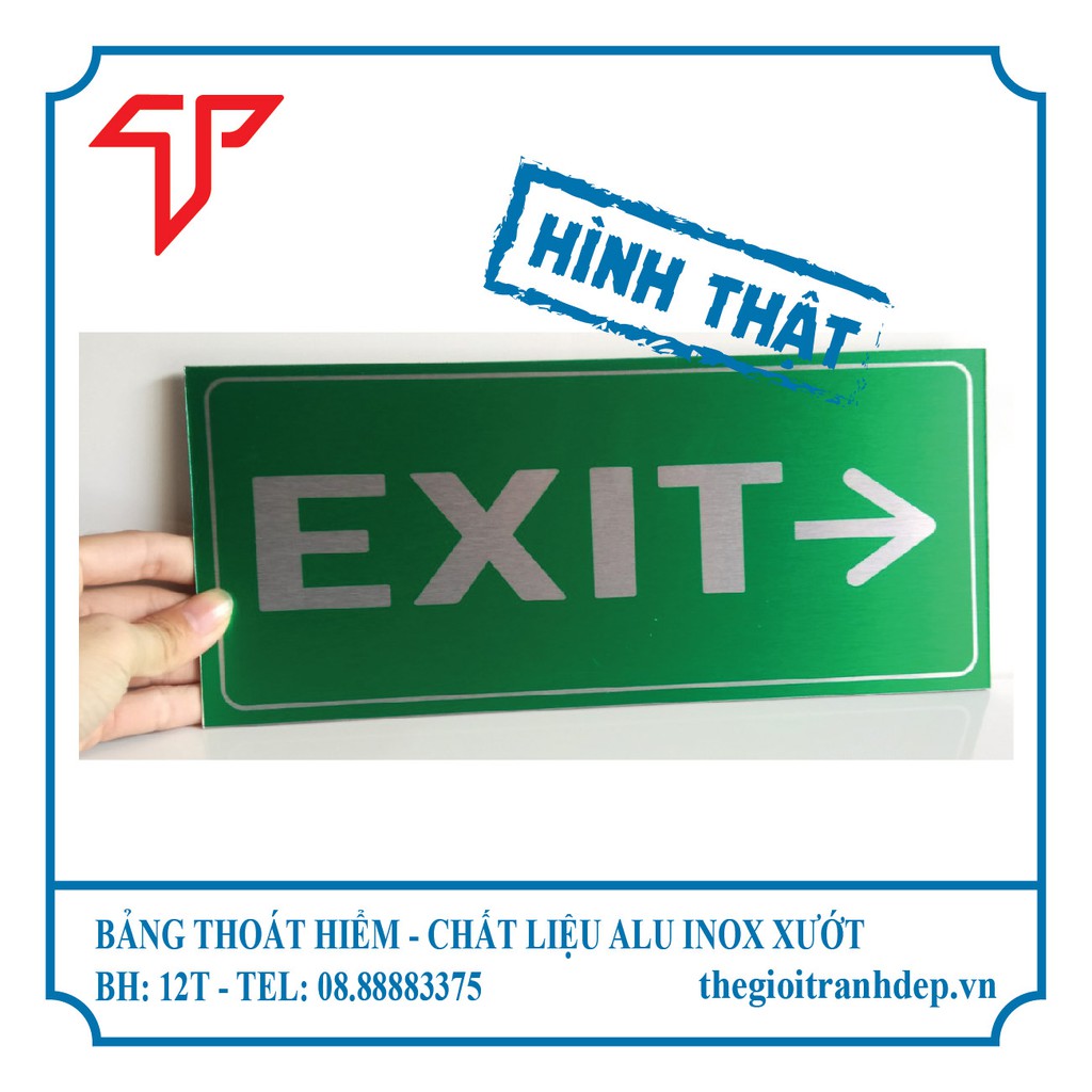 Bảng Exit, bảng thoát hiểm, bảng chỉ dẫn lối thoát, bảng khẩn cấp in trực tiếp giá cực rẻ