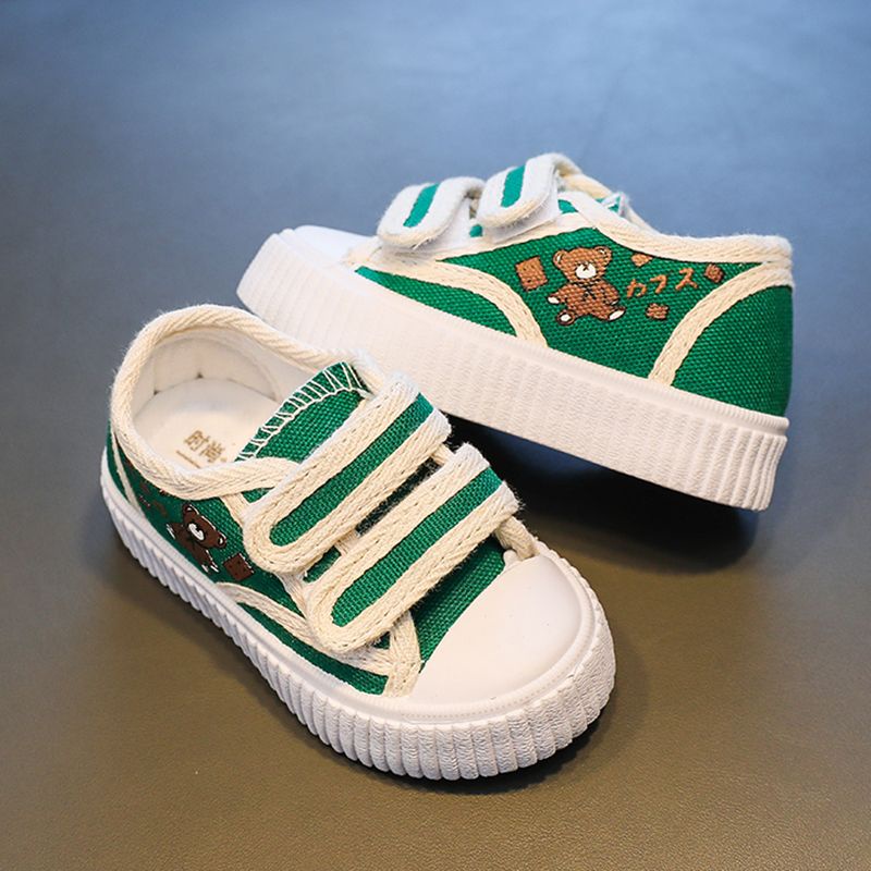 Giày Canvas Quai Dán Thiết Kế Mới Thời Trang 2022 Dành Cho Bé Gái