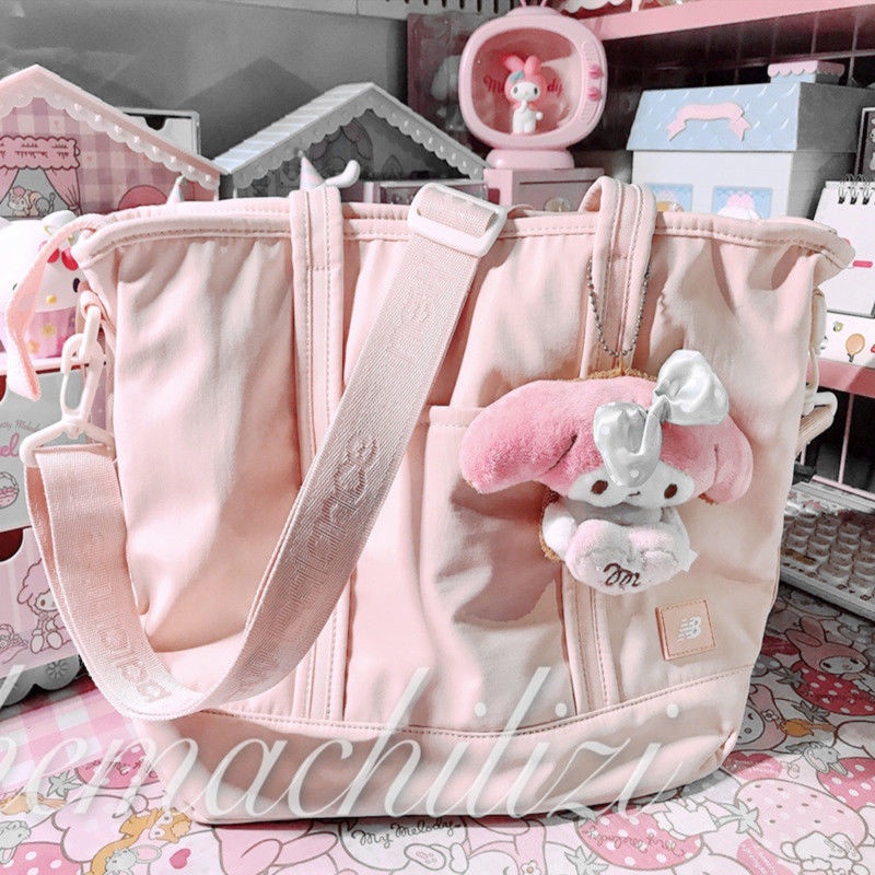 Túi Xách Đeo Vai Kích Thước Lớn NB Màu Hồng Thời Trang 2020 Cho Nữ