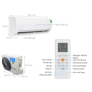 Điều khiển điều hoà MIDEA