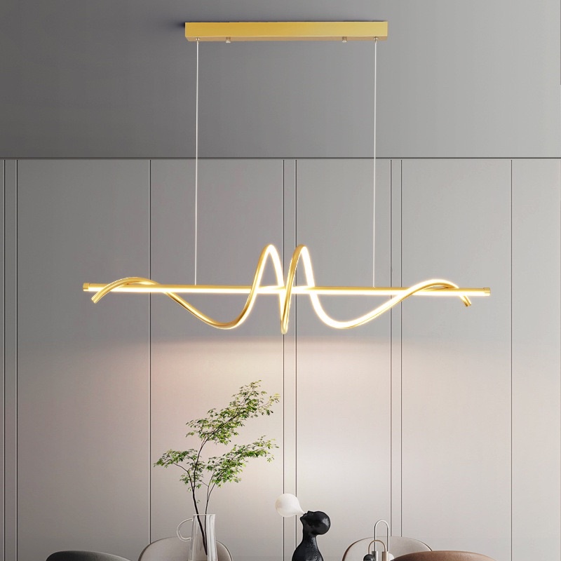 Đèn thả bàn ăn xoắn Led tích hợp 3 chế độ ánh sáng DECOR phong cách HIỆN ĐẠI