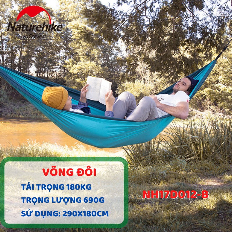 [CHÍNH HÃNG] VÕNG DÃ NGOẠI, CẮM TRẠI ĐƠN VÀ ĐÔI NATUREHIKE NH17D012 | BigBuy360 - bigbuy360.vn