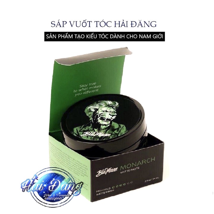 [BẢN 2020 TEM HÃNG] Sáp Vuốt Tóc Blumaan Monarch Matte Paste Sư Tử 74ml